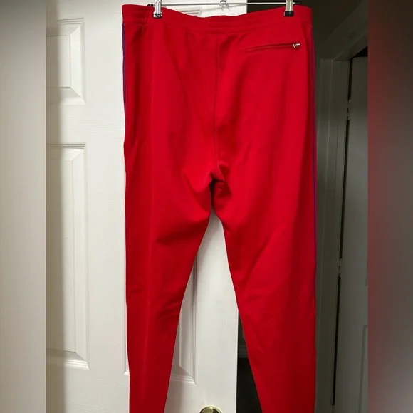 Rag & Bone Naval Track Pant, True Red with Blue Side Stripes – Size L - Picture 11 of 15